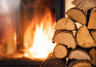 bois auprès du feu