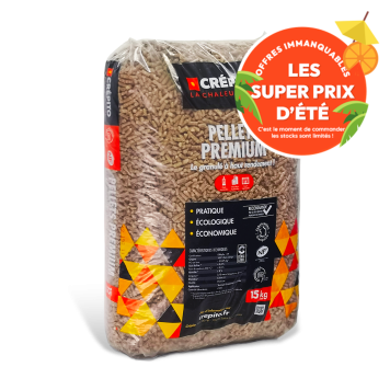 Granulés de bois Premium - Crépito - Sac de 15kg