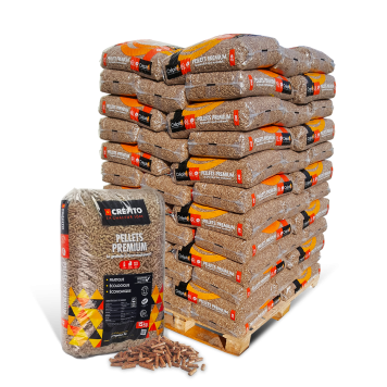 Granulés de bois Premium - Crépito - Palette sacs de 15kg