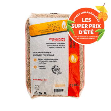 Granulés de bois-5000-pci-sac de 15kg