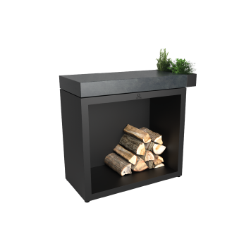 OFYR Butcher Block Storage 90 Black Céramique Gris Anthracite