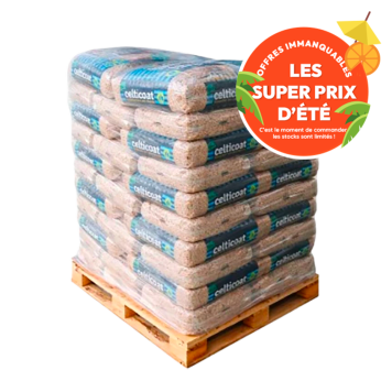 Granulés de bois celticoat - Palette de 50 sacs de 10kg