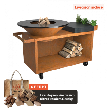 OFYR Island Corten 100 PRO Céramique Gris Anthracite