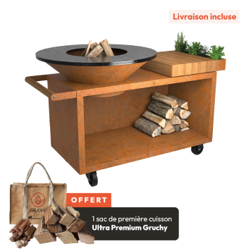 OFYR Island Corten 100 PRO Bois de Teck