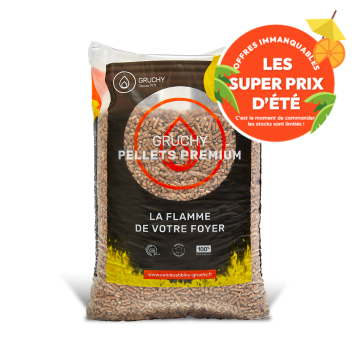 Granulés de bois Premium - Gruchy - Sac de 15kg