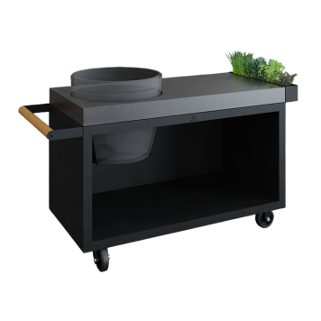 OFYR Kamado Table Black 135 PRO Béton BGE