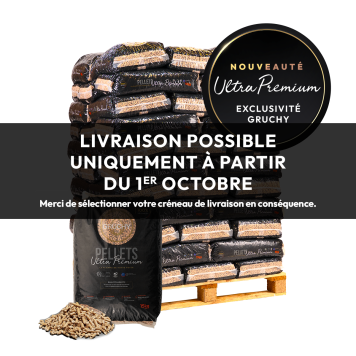 Granulés de bois ULTRA PREMIUM - Gruchy - Palette sacs de 15kg