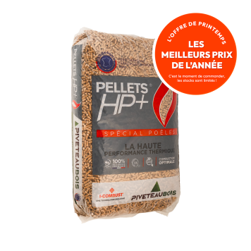 Granulés de bois HP+ - Piveteau  - Sac de 15kg