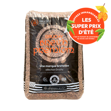 Granulés de bois Breizh Premium - Gruchy - sac  de 15kg