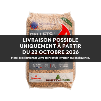 Granulés de bois HP+ - Piveteau  - Sac de 15kg