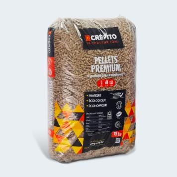 Granulés de bois Premium - Crépito - Sac de 15kg