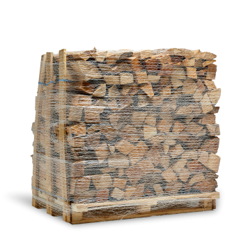 Palette de bûches 50 cm - 1,5 stères rangés - MI SEC