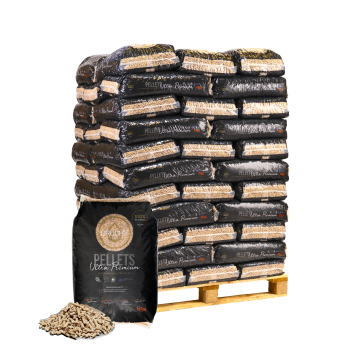 Granulés de bois ULTRA PREMIUM - Gruchy - Palette sacs de 15kg