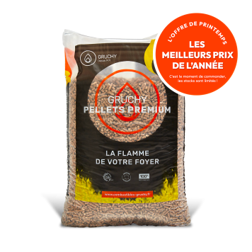 Granulés de bois Premium - Gruchy - Sac de 15kg