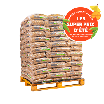 Granulés de bois  HP+ - Piveteau - Palette 104 sacs de 10kg