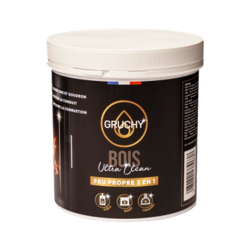 Gruchy Ultra Clean Bois – Nettoyant conduit et entretien poêle à bois