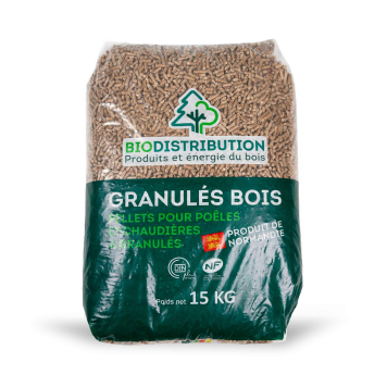 Granulés de bois-Bioditribution-sac de 15kg