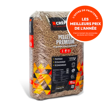 Granulés de bois Premium - Crépito - Sac de 15kg