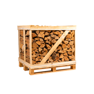 Palette de bûches 50 cm Premium - 1,3 stères rangés sec étuvé