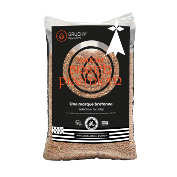 Granulés de bois Breizh Premium - Gruchy - sac  de 15kg