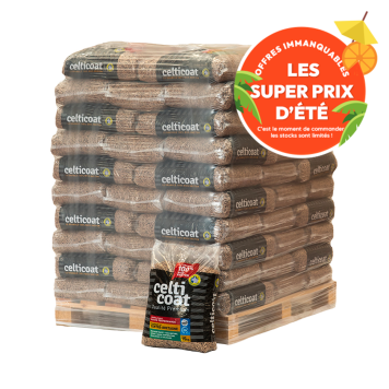 Granulés de bois celticoat - Palette de 66 sacs de 15kg