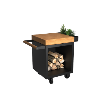 Mise en Place Table Black 65 PRO Bois de Teck