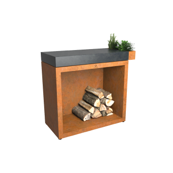 OFYR Butcher Block Storage 90 Corten Céramique Gris Anthracite