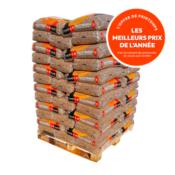 Granulés de bois Premium - Crépito - Palette sacs de 15kg