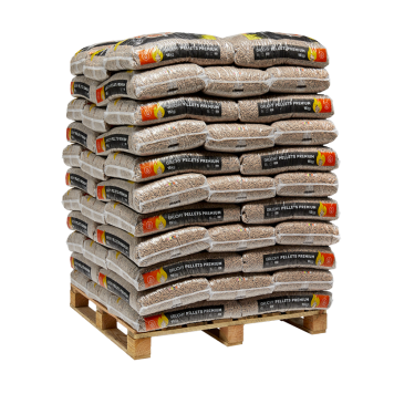 Granulés de bois premium - Gruchy - Palette sacs de 15kg