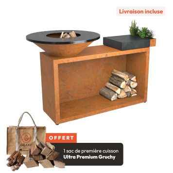 OFYR Island Corten 100 Céramique Gris Anthracite