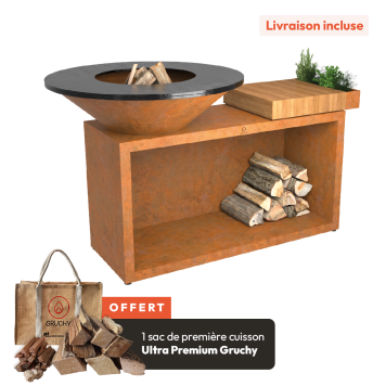 OFYR Island Corten 100 Bois de Teck