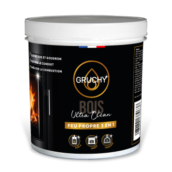 Gruchy Ultra Clean Bois – Nettoyant conduit et entretien poêle à bois